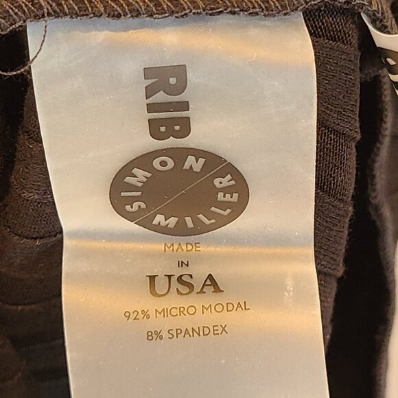 Simon Miller Rib Goomba Dress NWT Black Sleeveless Bodycon Womens XS - Picture 12 of 16